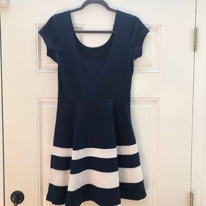 NAVY BLUE Fit and flare dress!